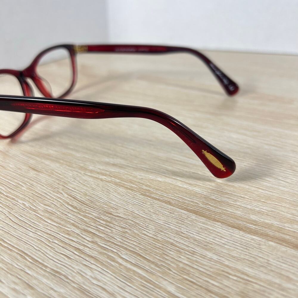 Oliver Peoples OV5194 1053 Follies Eyeglasses Red Frames Only 49-16-140 Italy - Picture 7 of 10